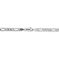 thumbnail image 4 of 14K White Gold chain Figaro 18 in 4.4 mm WG 4.4mm Semi-Solid, 4 of 5