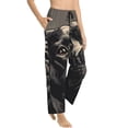 thumbnail image 6 of Salouo Vintage Dog Illustration Print Women's Pajama Pants Casual Loose Sweatpants PJs Flowy Pants Drawstring Palazzo for Women Wide Leg Pants Lounge Pajama -X-Large, 6 of 8