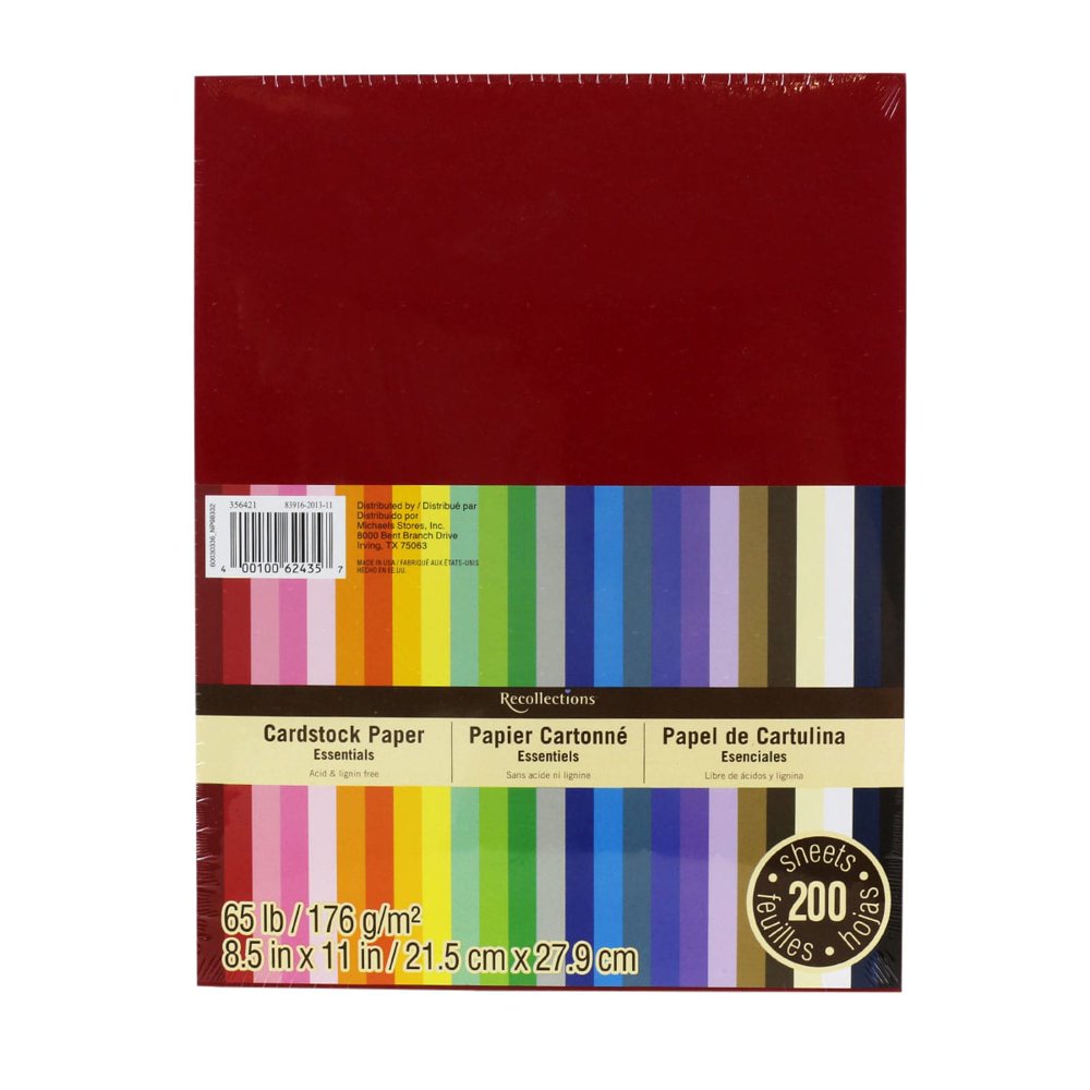 Recollections Heavy Duty Cardstock Paper 176 g/m2, Essentials 20