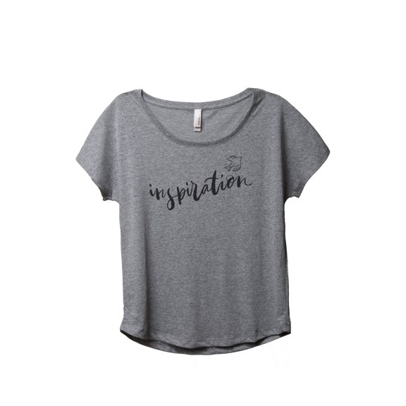 Thread Tank Inspiration Dove Women's Relaxed Slouchy Dolman T-Shirt Tee Heather Grey Small