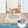 thumbnail image 2 of EDX Collection Decorative Rug - 8' x 10', Pattern Distressed Design, Non-Shedding - Easy Care-Machine Washable, Ideal for Entryway, Living Room, Bedroom, 2 of 9