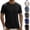 #0229-Blue, variant on Men's Ice Silk Tee Short Sleeve Cooling Fabric Summer Thin Quick Dry Breathable Loose Fit Lightweight Casual Golf Travel Tops