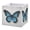 Flat Design Butterfly, variant on Fabric Open Basket Bins Foldable Storage Basket 2 Sizes Available Purple