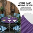 thumbnail image 2 of Round Fitted Tablecloth with Elastic Edge, Purple Carnival Cute Gnomes Fitted Table Cloth for Round Tables, Mardi Gras Waterproof Tablecloth for Outdoor Picnic Party 36-44in, 2 of 9