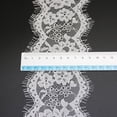 thumbnail image 2 of (3 metros/lote) tela de encaje blanco de 8cm, cinta para costura de prendas, tela para vestido de novia, 2 of 5