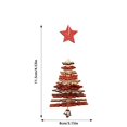 thumbnail image 2 of 3D Snowflake Wooden Ornament Hanging Decoration For Christmas Tree Home Festive Adjustable String Design, 2 of 6