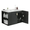 thumbnail image 3 of 30" Home Bathroom Vanity Sink Combo With Two Doors Open Storage Shelf Soft Closing Door Easy Assembly Bathroom Storage Cabinet (29.9 x 18.3 x 19.6in), 3 of 9
