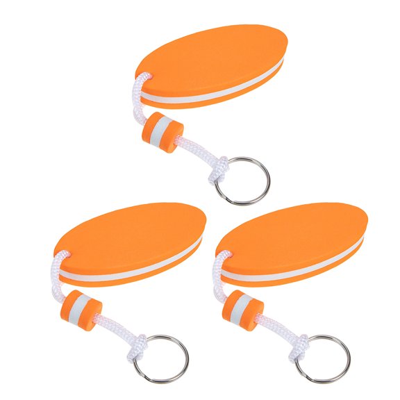 BESTYASH Orange Foam Keychain, Eva, High Visibility, Multiple Use, 3Pcs