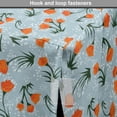 thumbnail image 4 of Floral Dog Crate Cover, Repeating Vintage-Themed Flowers on Branches, Easy to Use Pet Kennel Cover Small Dogs Puppies Kittens, 7 Sizes, Pale Blue Burnt Orange, by Ambesonne, 4 of 6