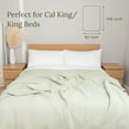 thumbnail image 6 of Sage Green Organic Cotton King Blanket - GOTS Certified, Breathable, Cal King/King, 6 of 8