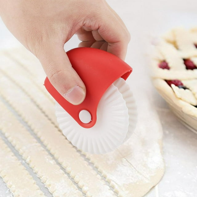 Premium Material, Homemade Noodles, , Pizzas and Pastry, Ergonomical Shape, Labor Saving, Compact Size, Light Weight, Multipurpose Noodle Lattice Roller Docker Cutter for