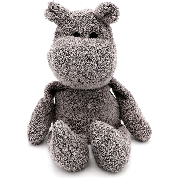 Thermal-Aid Zoo — Mini Happy The Hippo — Kids Hot and Cold Pain Relief Boo Boo Tool — Heating Pad Microwavable Stuffed Animal and Cooling Pad — Easy Wash, Natural Sleep Aid