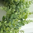 thumbnail image 5 of 18" Christmas Eucalyptus Wreath Artificial Green Leaves Wreath Festival Hanging Decoration for Front Door Window All Seasons Wreath Year Round Decor Home Decor, 5 of 9