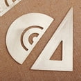 thumbnail image 5 of Super Durable Brass Protractor Ruler Angle Measure Tool Stationery Math Geometry Best Gift for Students and Children-Set Square, 5 of 5