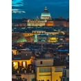 thumbnail image 2 of Frank, Assaf 24x32 White Modern Wood Framed Museum Art Print Titled - Vatican city with St. Peters Basilica, Rome, Italy, 2 of 4