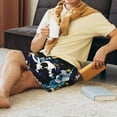 thumbnail image 3 of Haiem Football Men's Pajama Short with Soft Woven Cotton Elastic Waistband Sleep Short-Medium, 3 of 9