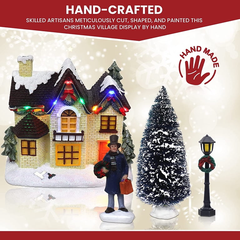 Holiday House Town Collections: 30-Piece Resin Christmas Village