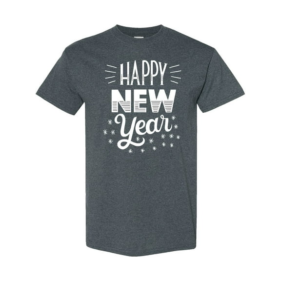 Inktastic Happy New Year in Hand Lettering T-Shirt