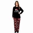 thumbnail image 4 of iHapHap Mr Mrs Christmas Couple Pajamas, Cotton Blend Holiday Sleep Set, Womens S, 4 of 7