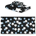 thumbnail image 2 of SKYSONIC 3 Pack Towel Star Design Cotton Bath Towel Set (1 Bath Towel, 1 Hand Towel, 1 Washcloth) for Bathroom, Super Soft and Quick Dry Towels, 2 of 7