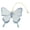 Light Blue, variant on Cute Butterfly Keychain for Handbag, Leather Bag Charms for Women, Designer Purse Decorations, Fashion Bag Charm for Tote Bag, Cute Handbag Accessories, Leather Keychain