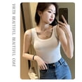 thumbnail image 4 of Women's Camisole, Sleeveless Bottoming Shirt Worn Inside And Outside, Summer Ribbed Vest, Slim Breast-covering Top For Women, 4 of 5