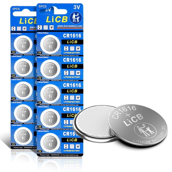 LiCB CR1616 3V Lithium Battery CR 1616 Button Coin Cell (10 Pack)