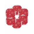 thumbnail image 7 of 15 Inch Round Placemats Set of 6, Christmas Snowflakes Non Slip Heat Insulation PP Table Mats, Red Xmas Winter Vintage Washable Place Mats for Kitchen Dining Party Table Decor, 7 of 7