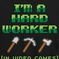 thumbnail image 3 of Instant Message - Gamer - I'm a Hard Worker In Video Games - Toddler & Youth Short Sleeve Graphic T-Shirt, 3 of 6