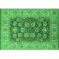 thumbnail image 1 of Ahgly Company Indoor Rectangle Oriental Emerald Green Industrial Area Rugs, 2' x 4', 1 of 4