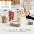 thumbnail image 4 of Open Box Bentgo Pantry - 10-Piece Airtight Food Storage Containers, Clear, Stackable Kitchen & Pantry Organization, Locking Lids for Freshness, BPA-Free Plastic - Ideal for Sugar, Flour, & More (Snow), 4 of 7