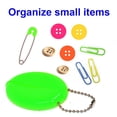 thumbnail image 4 of Neon Green Oval Squeeze Coin Holder 3 units | Holds Change & small items | Multi-Purpose | Made in USA, 4 of 5