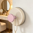 thumbnail image 6 of Suction Cup Hooks No Drill, Removable Round Small Wall Hooks for Bathroom Kitchen Bedroom, Plastic Hanger for Towel Loofah Keys on Tile Glass Finished Wood (1 Pcs), 6 of 7