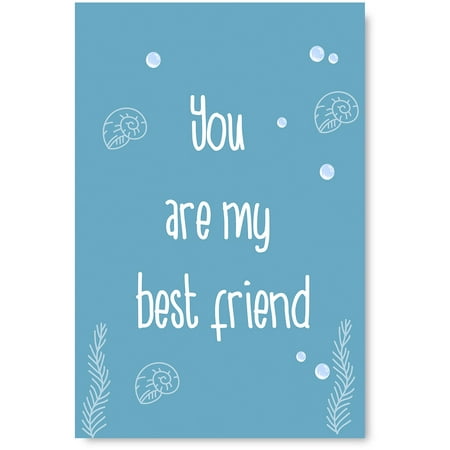 Awkward Styles You Are My Best Friend Poster Motivational Prints Kids Room Wall Art Sea Art Whale Illustration Inspirational Quotes Newborn Baby Room Wall Decor Sea Wallpapers Made in