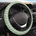 thumbnail image 5 of Zufioo Cute Sea Turtles Print Elastic Steering Wheel Cover, Anti-Slip Car Interior Protector for SUV, Truck, Van, 5 of 6
