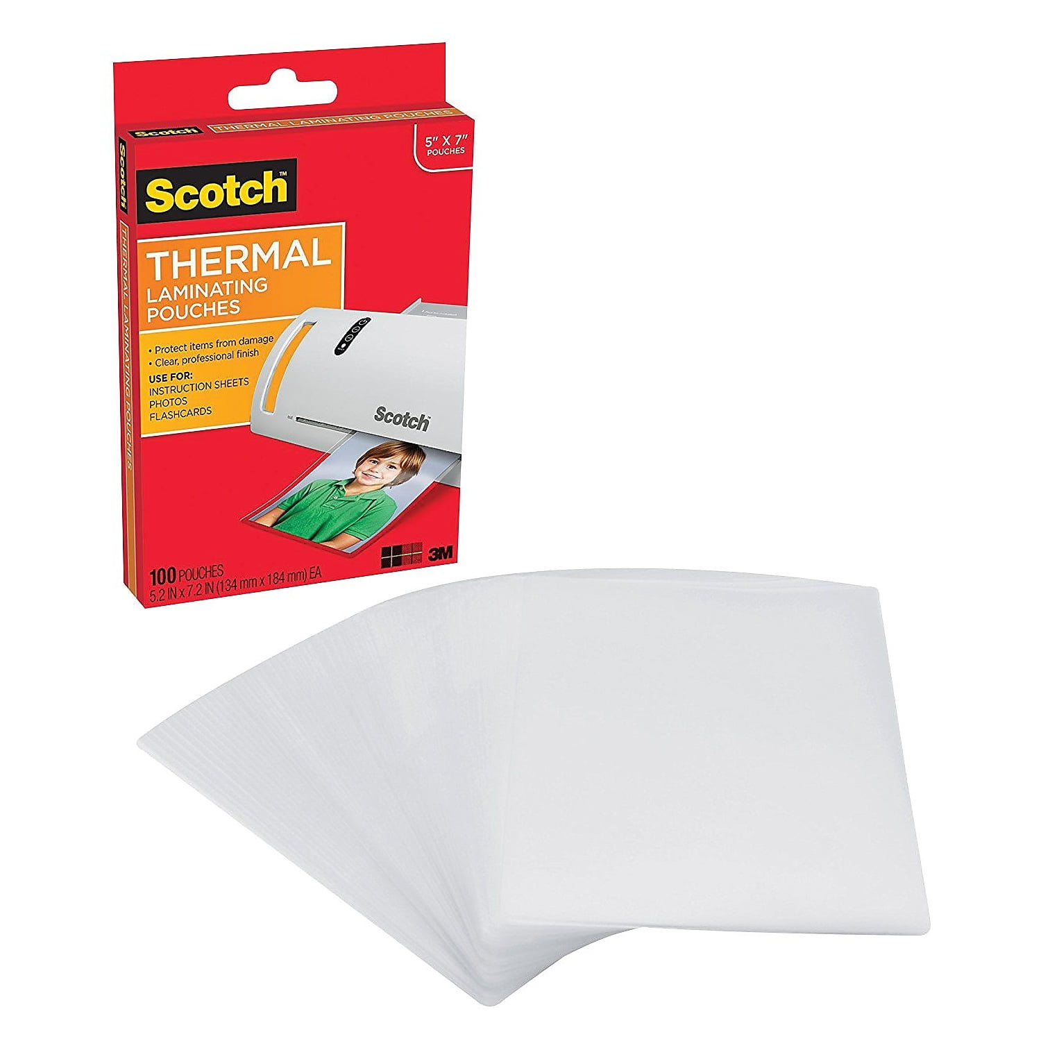 Scotch Thermal Laminating Pouches 100 Per Pack TP5903-100