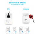 thumbnail image 4 of Adaptador de pared y extensor de enchufe BOLTGY de 3 salidas con luz nocturna LED, 4 of 7