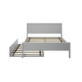 thumbnail image 4 of Max & Lily Full Size Bed Frame with Trundle, Classic Solid Wood Platform Bed for Kids, 4 of 9