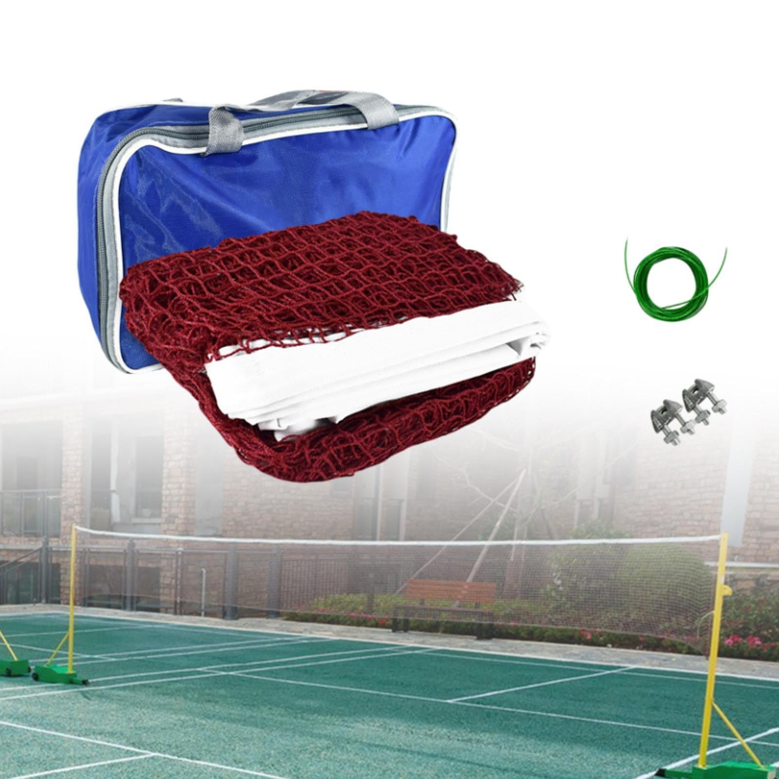 QccHieUs Badminton Net Only with Carrying Bag Professional Easy Setup Mesh Net Convenient 6.1m