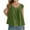 Green, variant on Htigea Women Summer Front Tank Tops Cap Sleeve Pleated Babydoll Tops Casual Loose Fit Going Out Flowy Shirt Today Sales Red,S