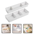 thumbnail image 3 of 2pcs Drawer Organizer Case Movable Partition Drawer Tray Plastic Storage Organizers, 3 of 6