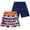 Orange Sharks/Navy, variant on Boys' Swim Trunks - 2 Pack Quick Dry Board Shorts Bathing Suit (Size: 8-18)