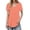 A-Orange850, variant on V-Neck Curved Hem T-Shirt for Women Relaxed-Fit Casual Everyday Short-Sleeve Tee