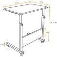 thumbnail image 5 of SOGES Adjustable Movable Laptop Computer Desk for Bed Sofa Black, 5 of 5