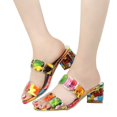 thumbnail image 4 of DPTALR Pantoufles d'Été pour Femmes Escarpins à Strass Pantoufles Talons Hauts Chaussures à Plateforme, 4 of 7