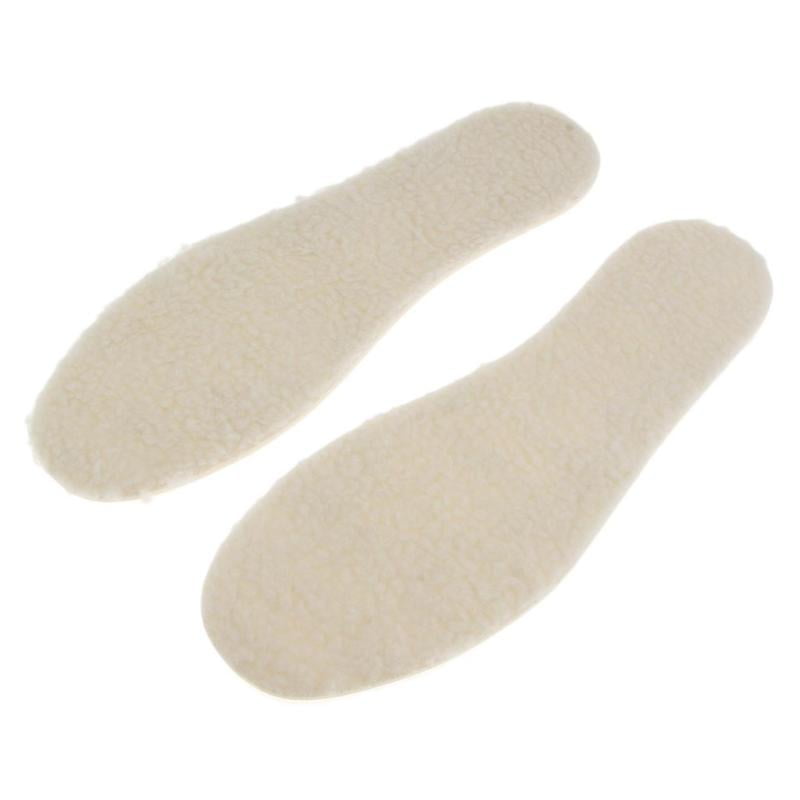 Super Warm Wool Insoles Men Women Boots Winter Shoe Insert Pad Kids Thermal - as described, Adult
