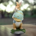 thumbnail image 5 of Easter Resin Rabbit under $5! Yrmaups Easter Bunny Figurine, Resin Rabbit Statue, Colorful Bunny Decor, Spring Tabletop Decoration, Home Decor Statue, Carrot Ornament, Holiday Figurine, Easter Decor, 5 of 8