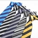 thumbnail image 3 of Corbata de seda a rayas New Classic para hombre, A073 Feliz Sencillez, 3 of 4