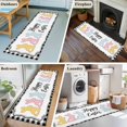 thumbnail image 5 of Runner Rug 2'x6', Happy Easter Washable Non-Slip Hallway Runner Rugs, Cute Lovely Colorful Rabbits Black White Plaid Bedside Rugs Floor Mats Carpet Runners for Kitchen Bathroom Laundry Room, 5 of 8