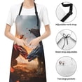 thumbnail image 4 of Kdxio Lava Dragon Apron with Pockets Adjustable Kitchen Aprons for Men Women Waterproof Aprons for Cooking,Drawing,Crafting, Baking Household Cleaning, 4 of 8